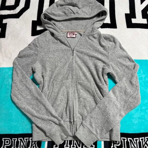 Y2K Juicy Couture Terry Cloth Zip Up Jacket - Picture 3 of 4